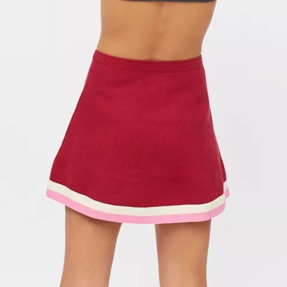 NWT UO Y2K Cheer On Preppy Striped 90s Mini Skirt - Picture 1 of 4